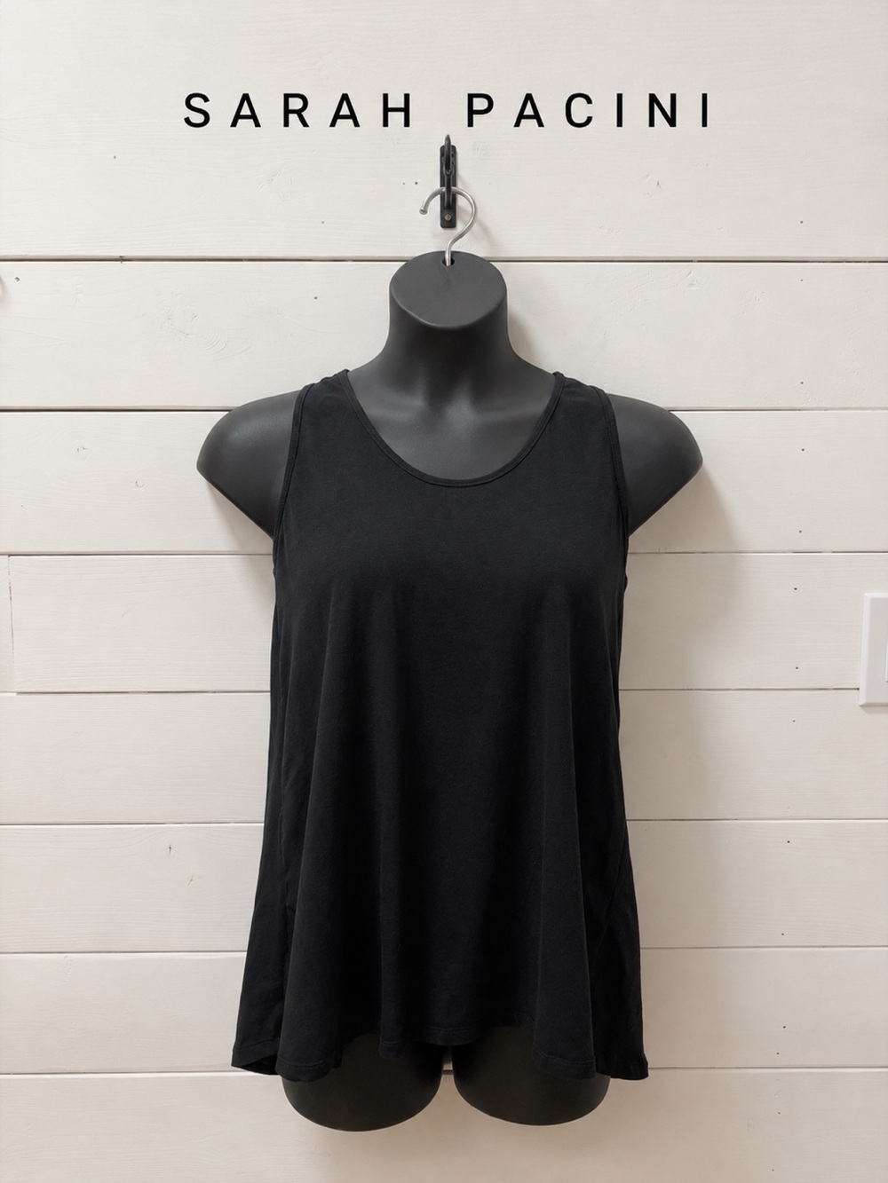 Sarah Pacini Racerback Tunic – Black – Size 4 (XL)